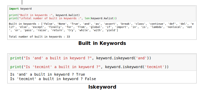 How To Use Platform And Keyword Module In Python