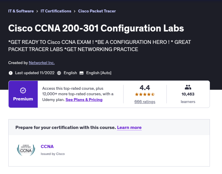 Cisco CCNA 200-301 Configuration Labs