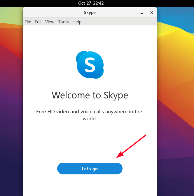 Fenêtre De Bienvenue Skype