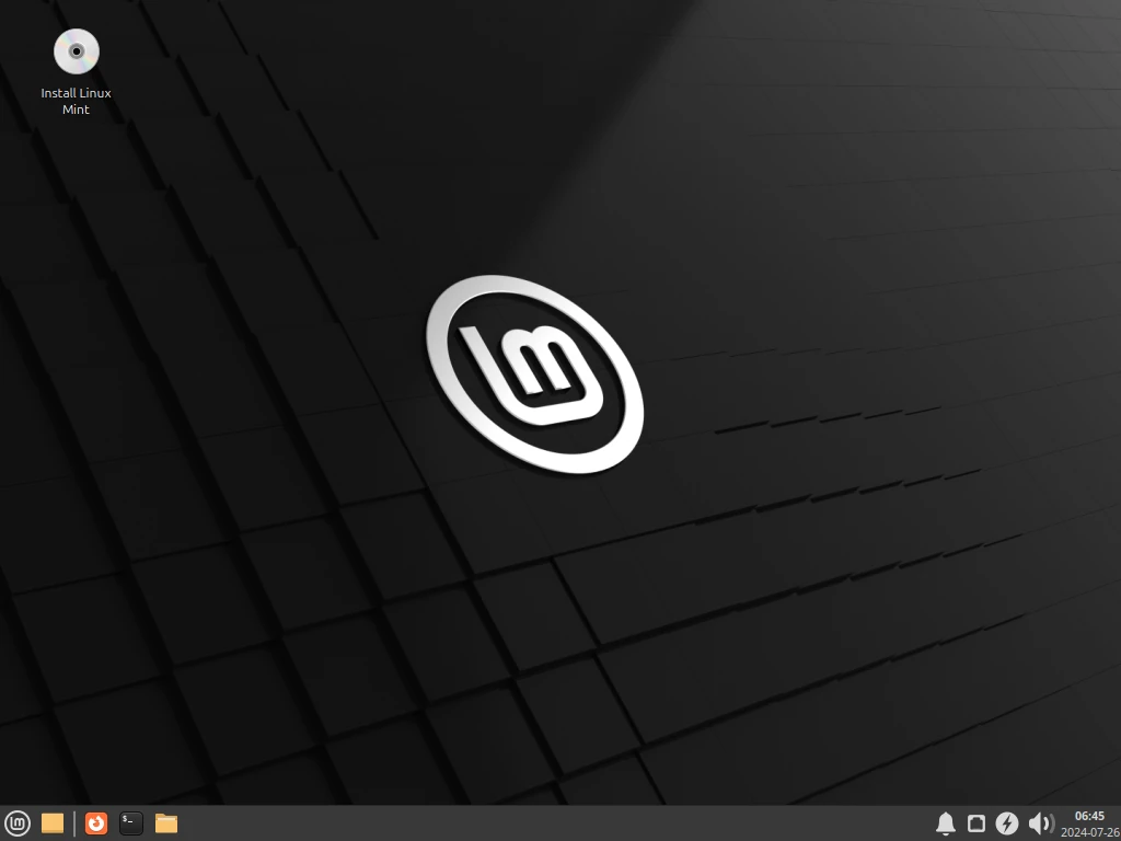 Linux Mint Live Desktop