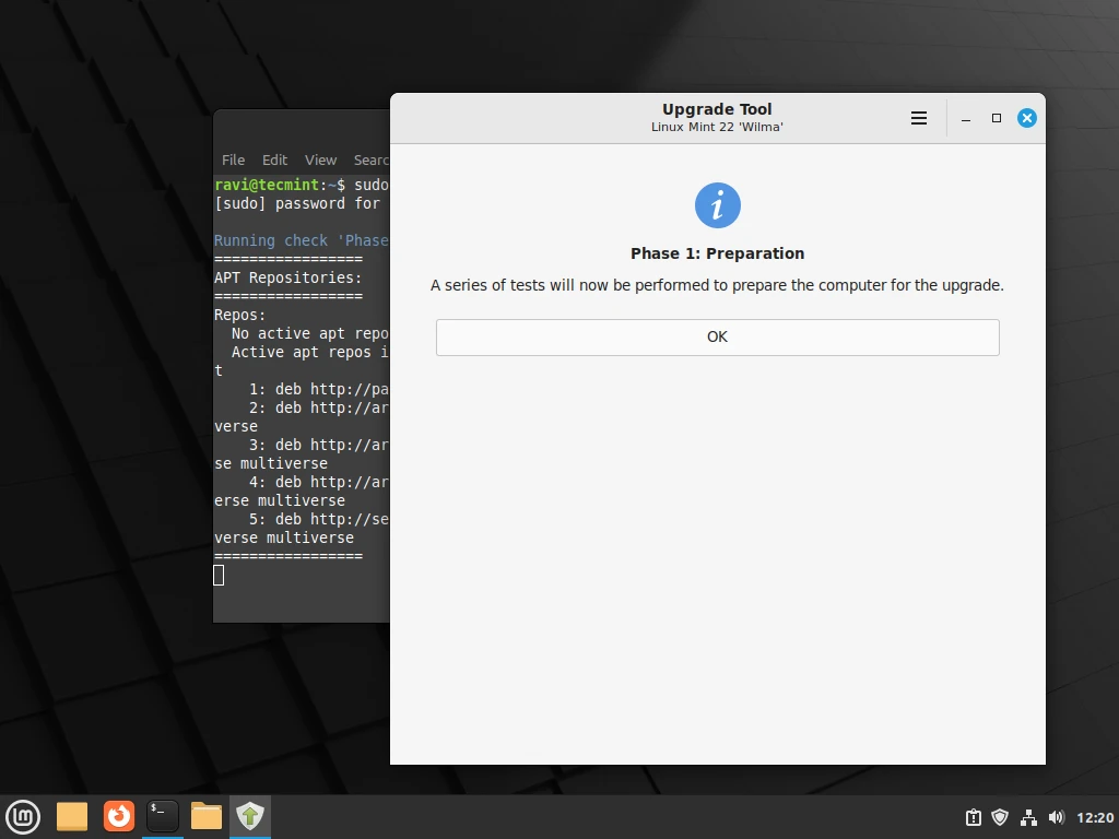 Linux Mint Upgrade Preparation