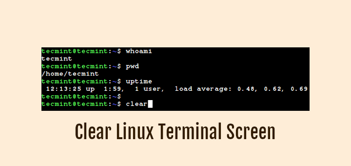 4 Useful Commands To Clear Linux Terminal Screen