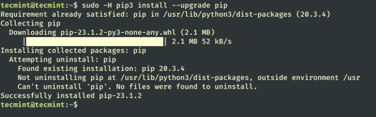 How To Fix Pip Command Not Found In Linux   Upgrade PIP In Linux 768x239 