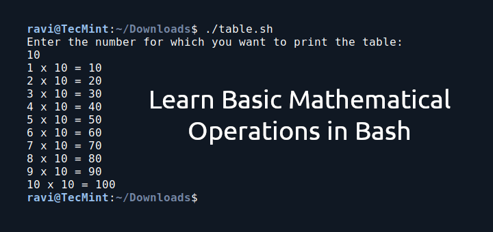 Learn Basic Mathematical Operations in Bash