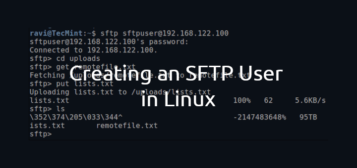 Create sFTP User in Linux