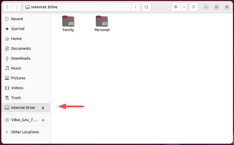 Internxt Drive Folders