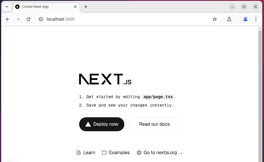 Default Next.js Page