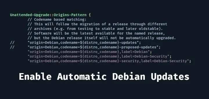 Enable Debian Auto Updates