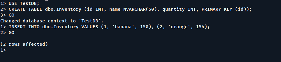 Insert Data into SQL Database