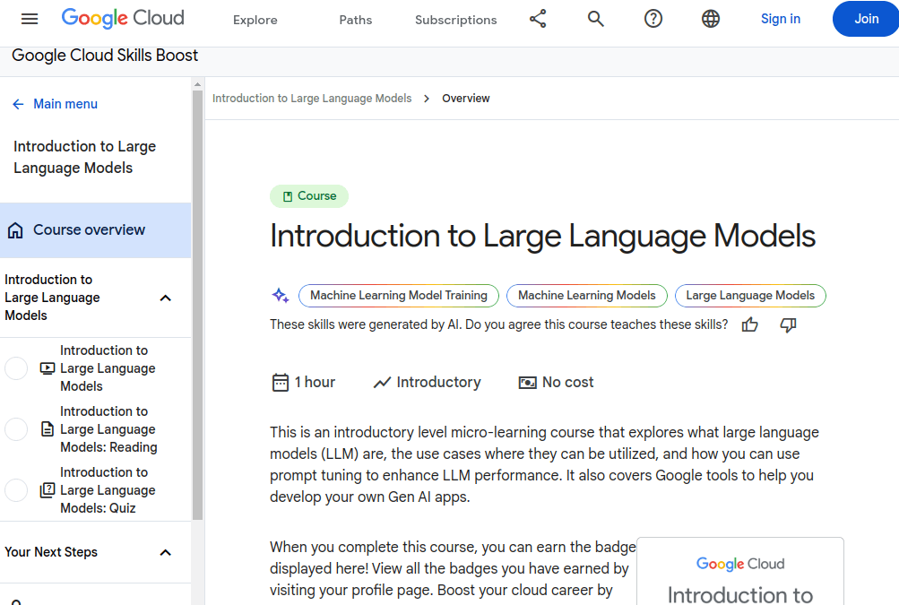 Introduction to Large Language Models