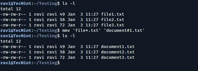 Renaming Files with a Pattern